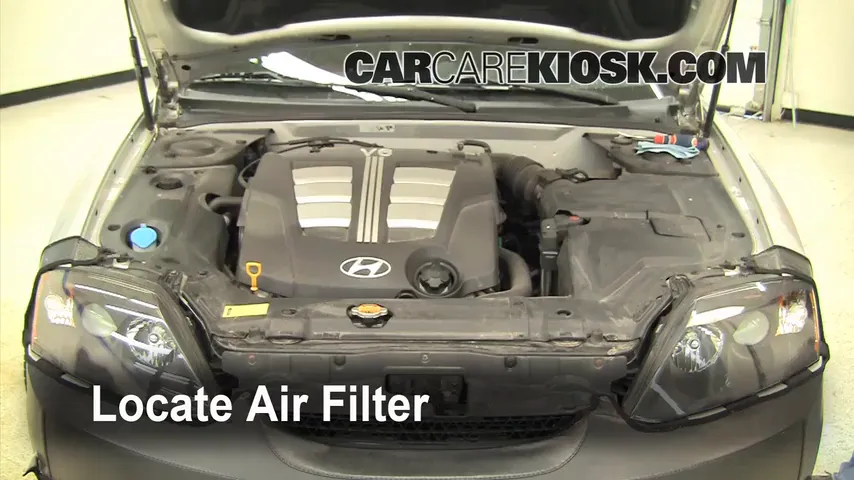 2005 Hyundai Tiburon GT 2.7L V6 Air Filter (Engine)
